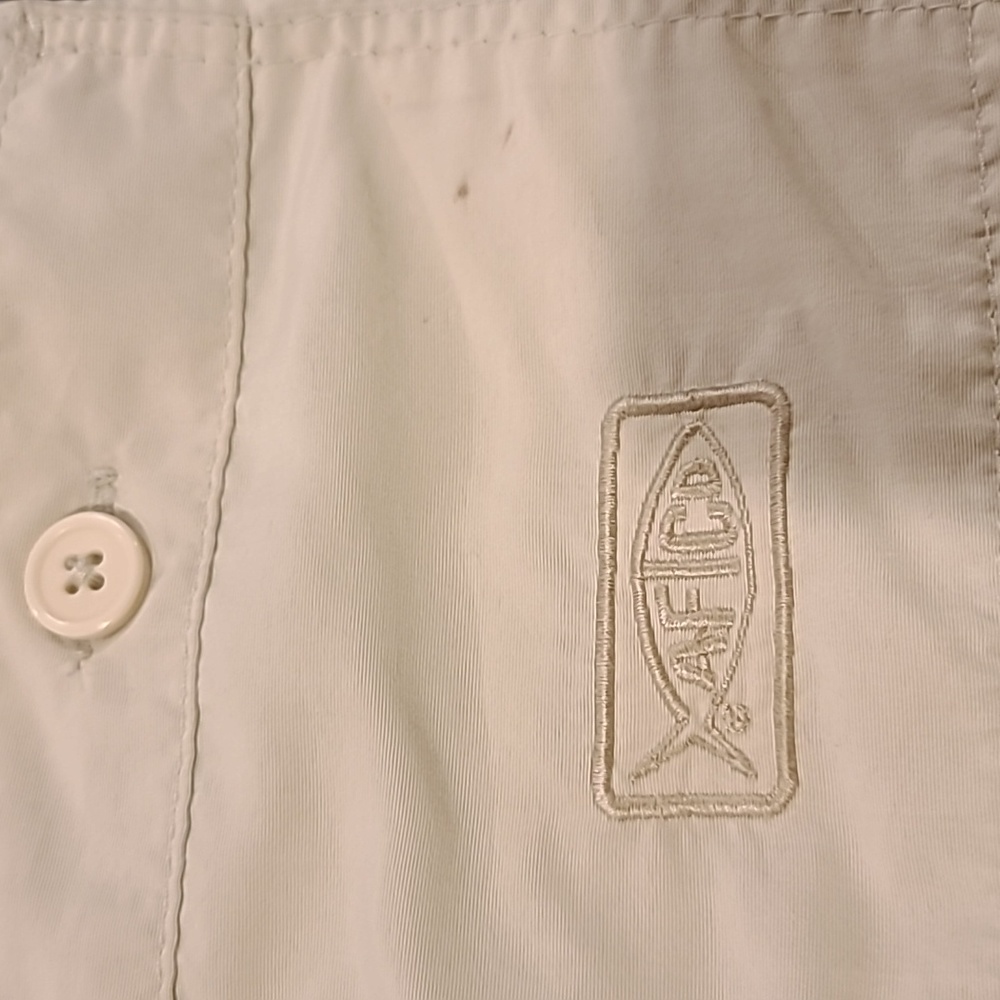 AFTCO khaki shorts, size 36, shorter length